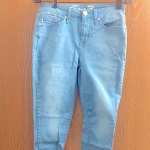 Seven Mid Rise Ankle Skinny Dyed Denim Jeans